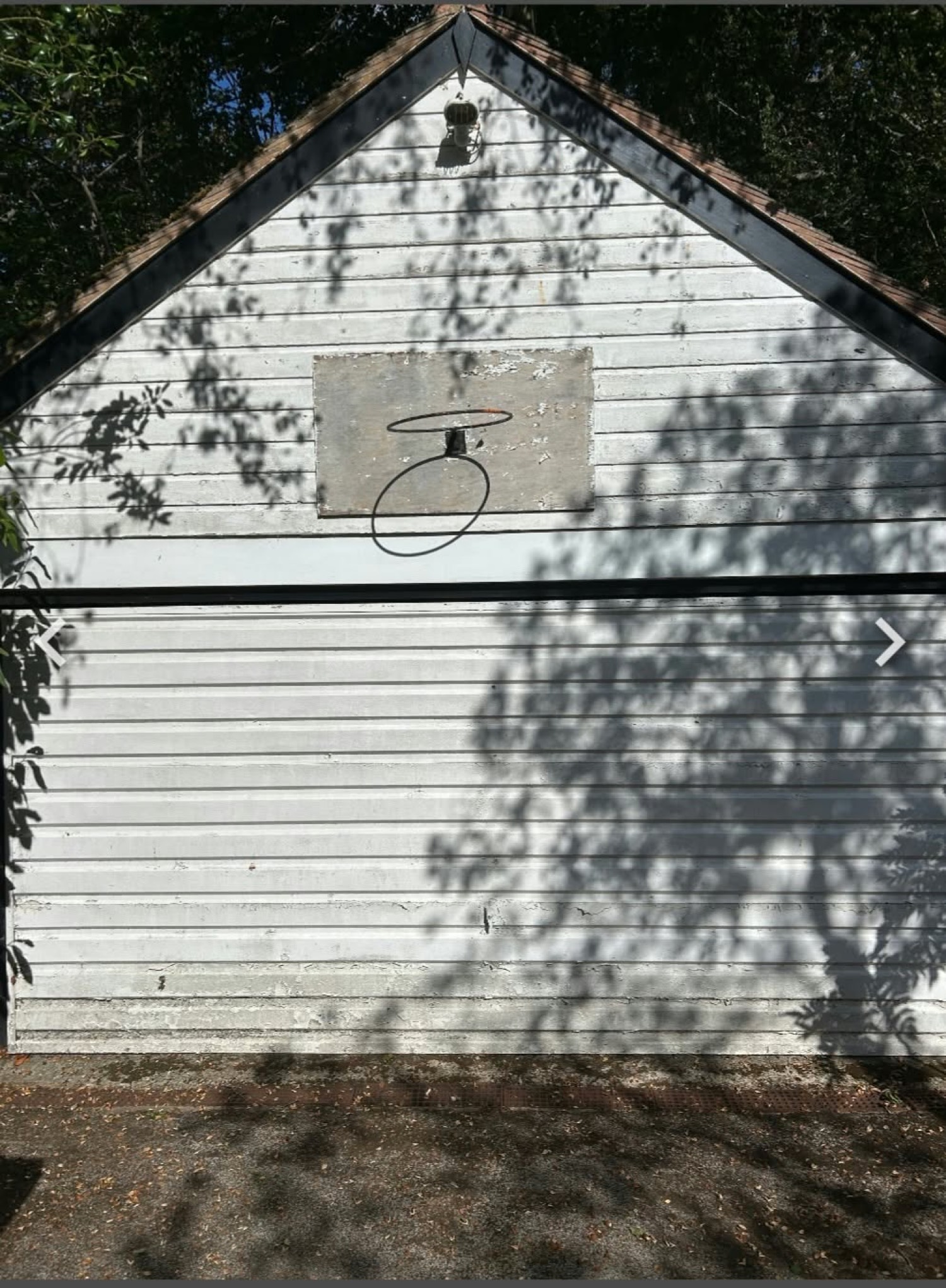 Garage before painting